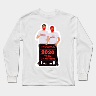 PREMA team champions celebrations with Robert Shwartzman and Mick Schumacher Long Sleeve T-Shirt